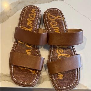 Sam Edelman Tan Double Strap Sandals